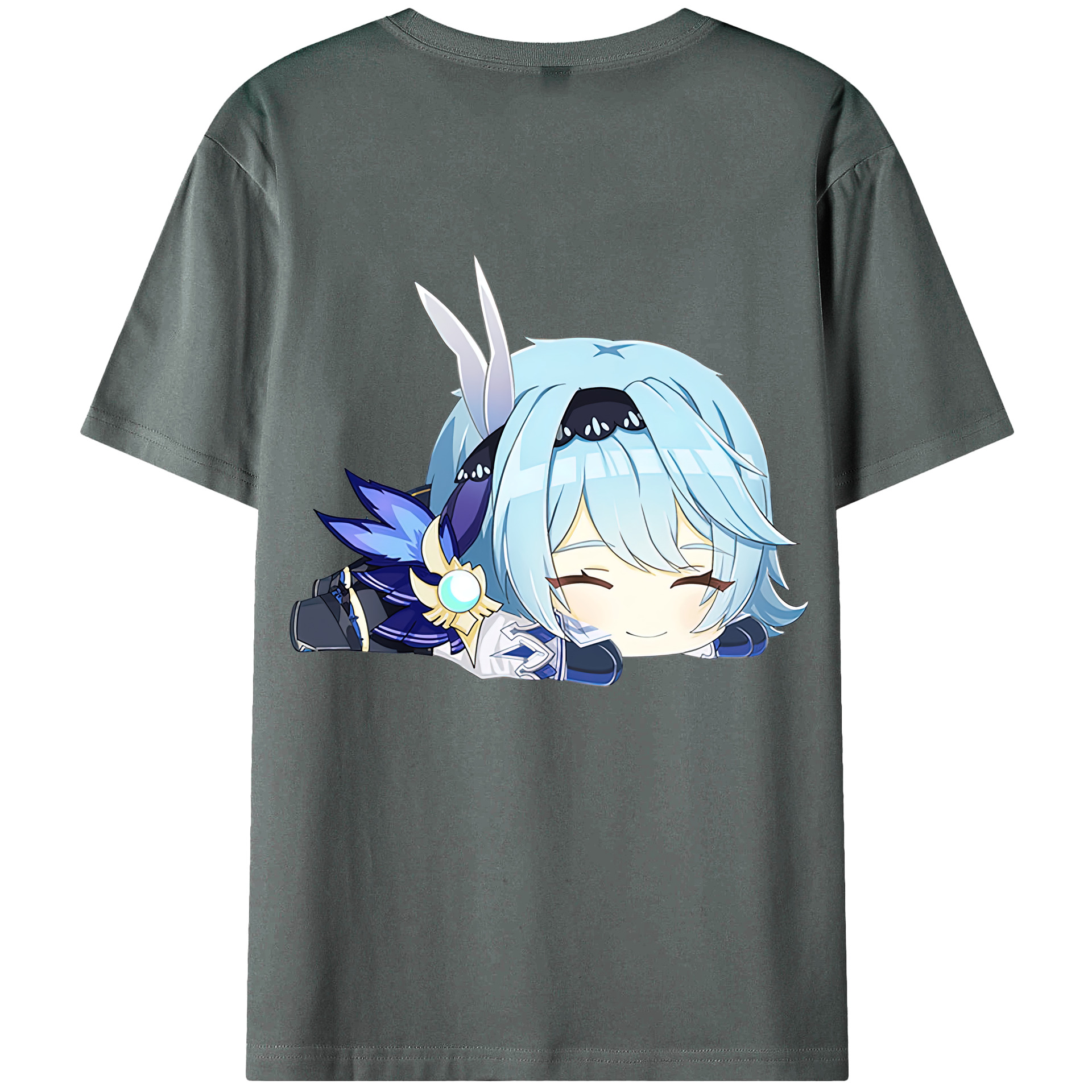 げんし神 优菈 ゆうら genshin Yūra 綿100％半袖Tシャツ（背面プリント）
